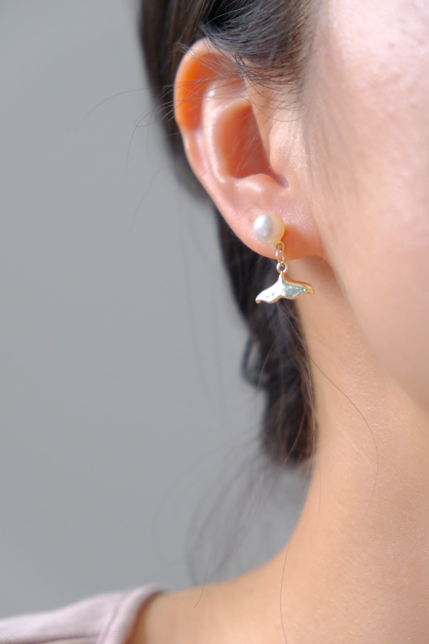 Mermaid tail classic ear stud