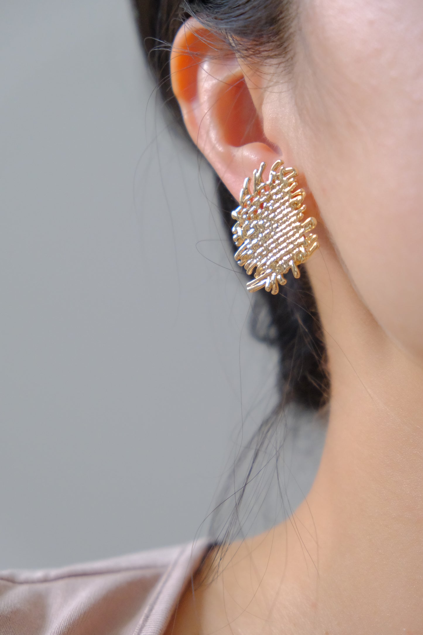 Woven earring