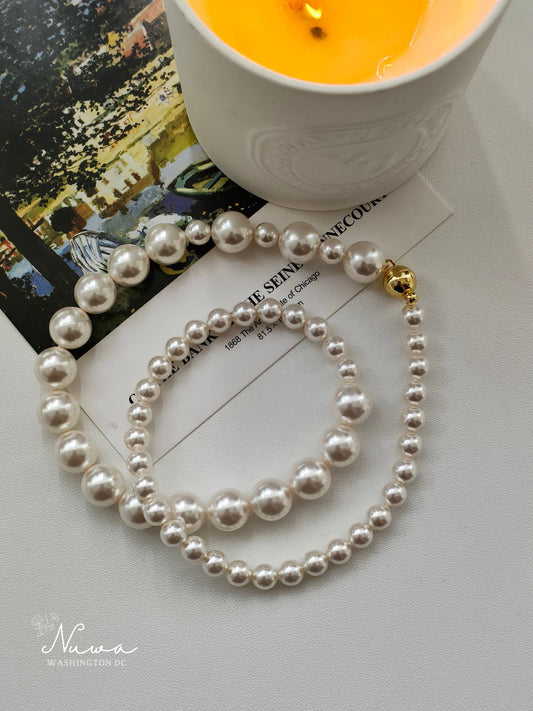 Cascading Pearl Necklace