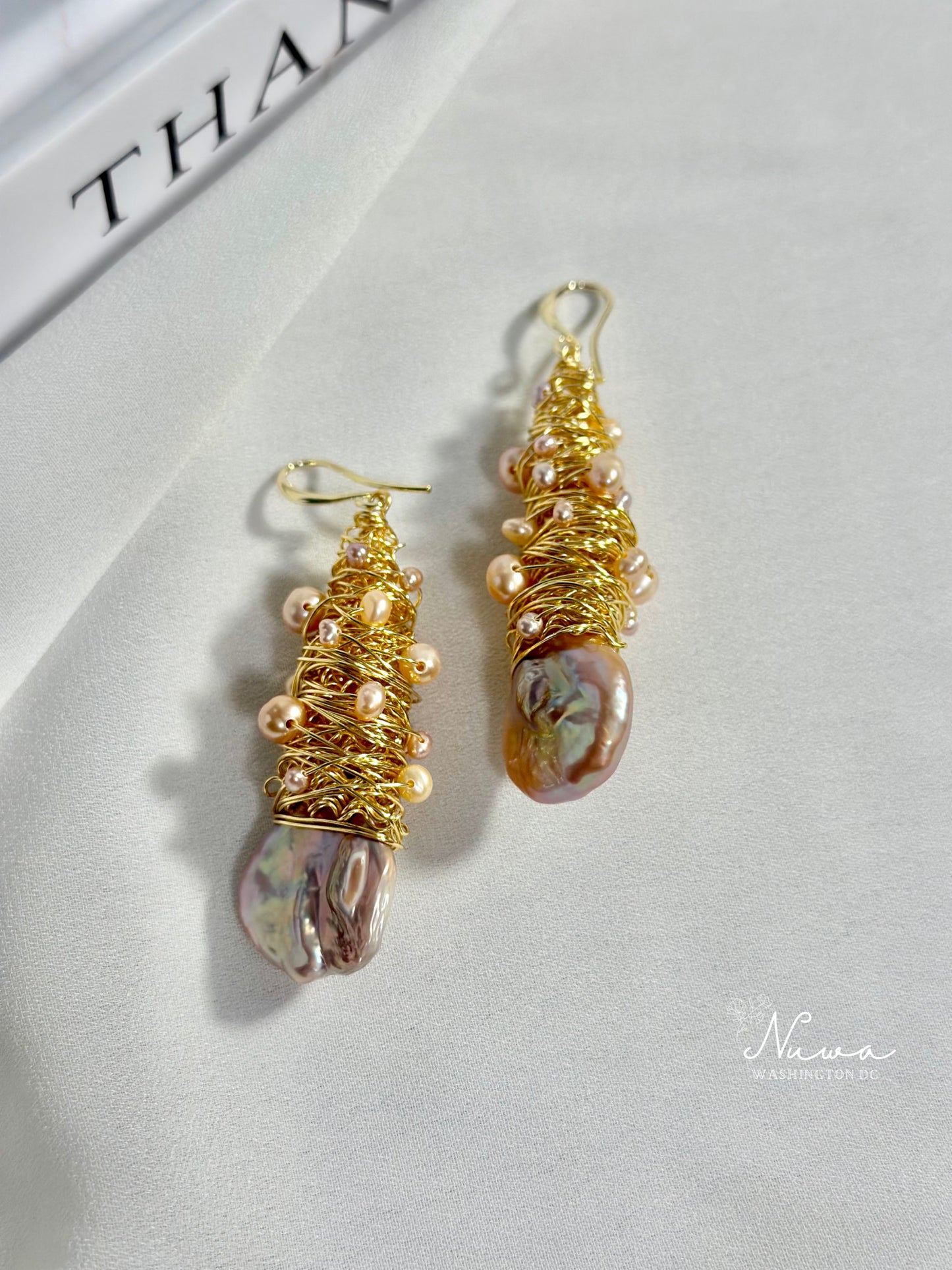 Mermaid pearl handmade eardrop